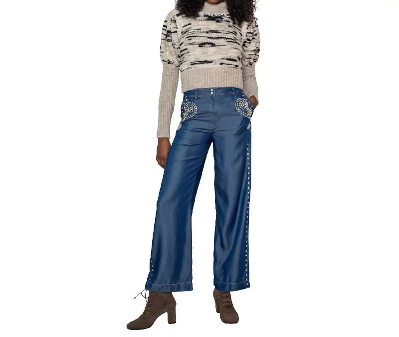 women's high-waisted pantsSam Pants In Denim