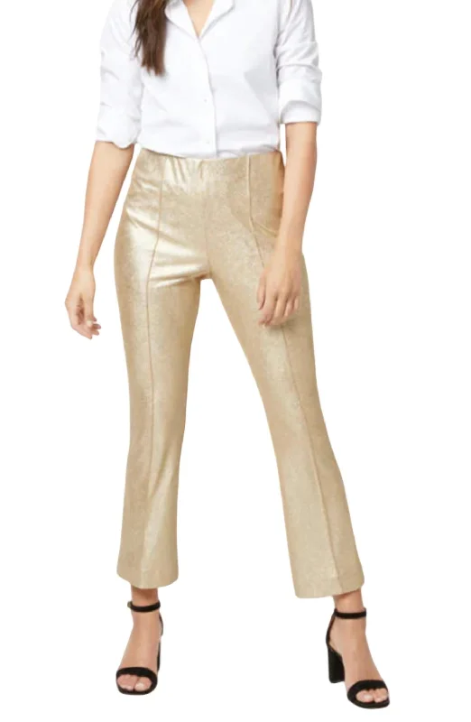 women's clubbing pantsFaye Flare Cropped Pant In Plantino Vegan Suede