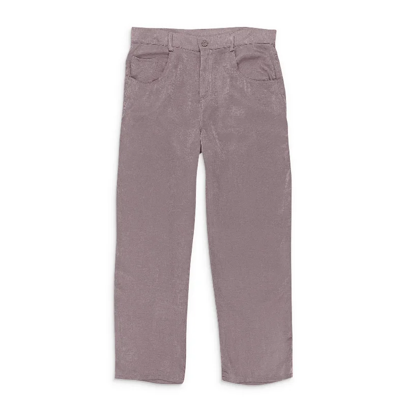 women's reversible pantsCALLIPYGIAN SATIN LAVENDER WOMEN'S STRAIGHT PANTS