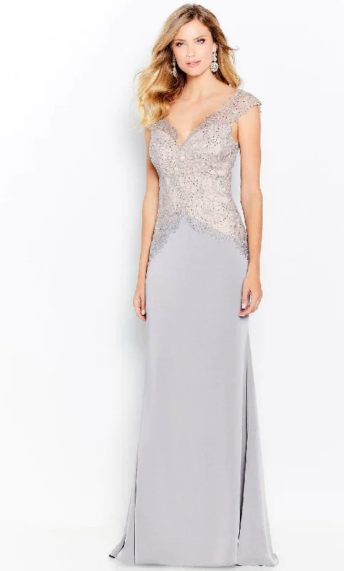 Formal Dress for Small WeddingsCameron Blake 120619W - Laced Gown