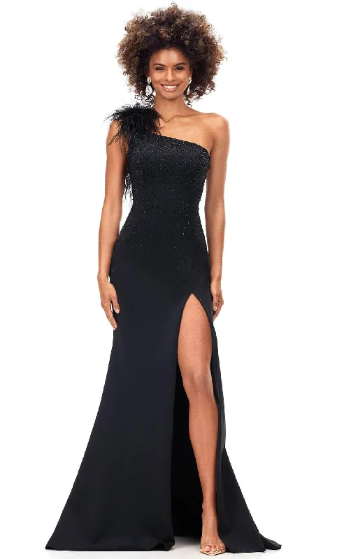 Formal Dress for Holiday PartiesAshley Lauren 11290 - One Shoulder Gown