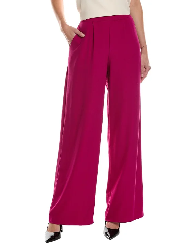 women's cropped pantsMEIVEN Pleated Pull-On Pant