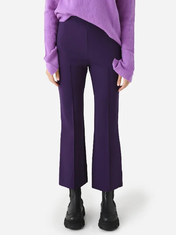 women's bell-bottom pantsPorterfield Crop Flare Pant In Grape