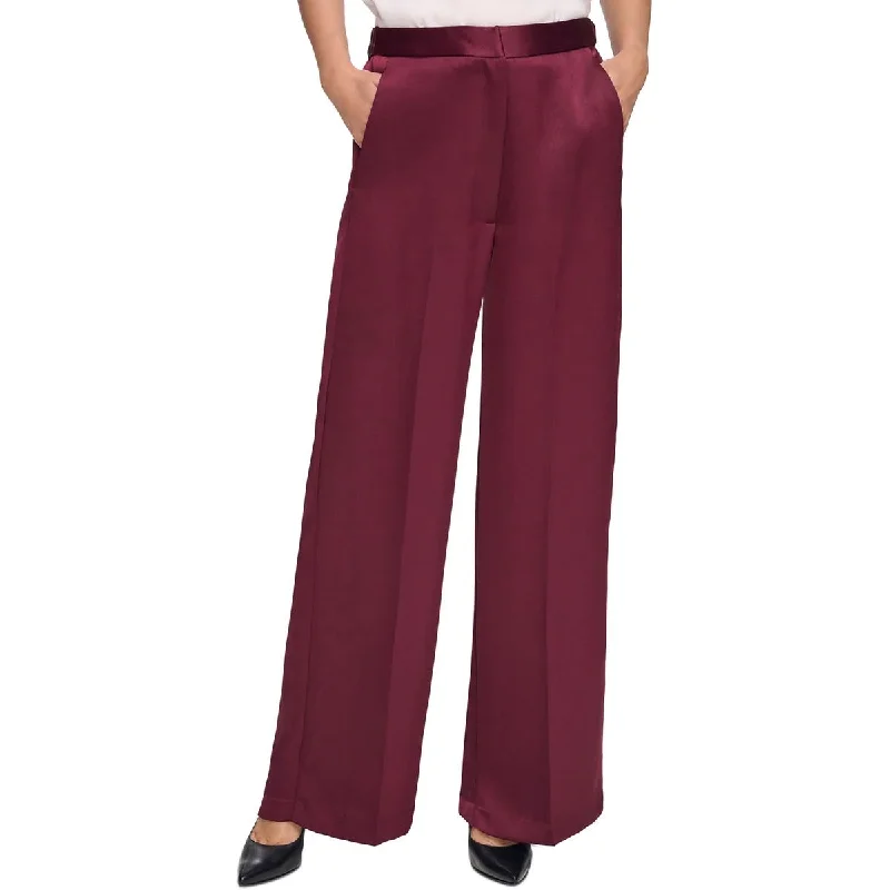 women's cycling pantsWomens Wide Leg Satin Wide Leg Pants