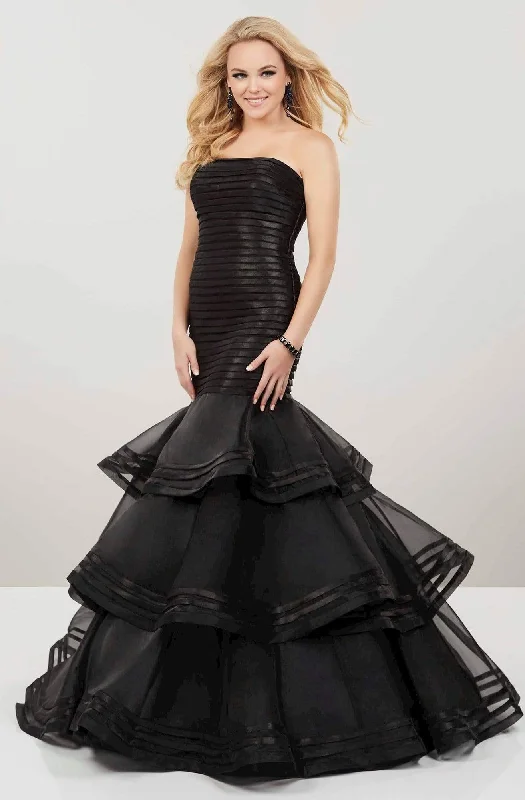 Formal Dress for Fashion WeeksPanoply - 14953SC Tiered and Pleated Organza Layered Gown