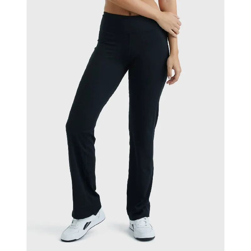 women's elastic waist pantsYoga Work Pants In Black