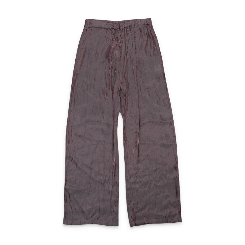 women's convertible pantsCALLIPYGIAN IRIDESCENT PULL ON MAROON WOMEN'S STRAIGHT PANTS