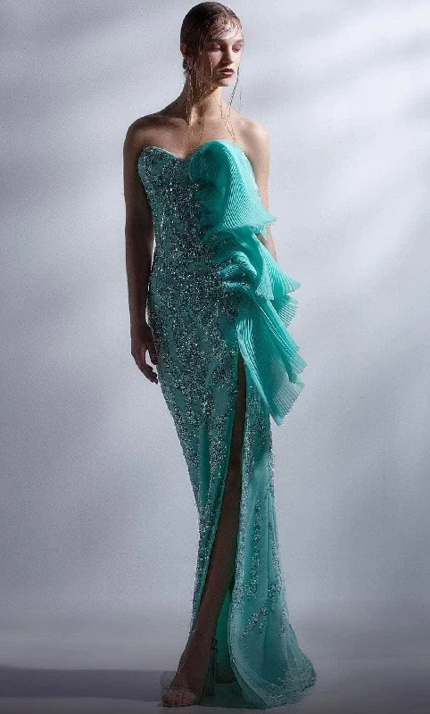 Formal Dress for Creative ThemesMNM COUTURE G1281 - Beaded Strapless Gown