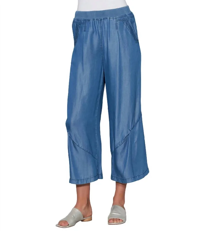 women's vintage pantsDetails Flood Pants In Medium Wash