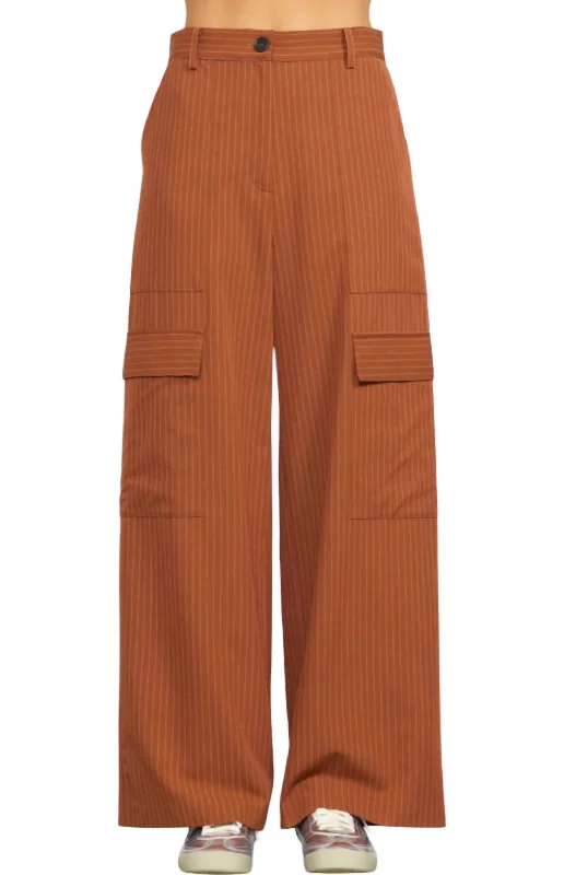 women's adventure pantsTuscan Pinstripe Pants In Tan