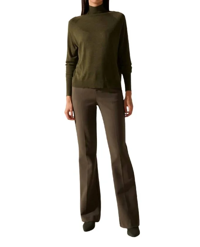 women's solid-color pantsLaure Trouser In Smoked Green