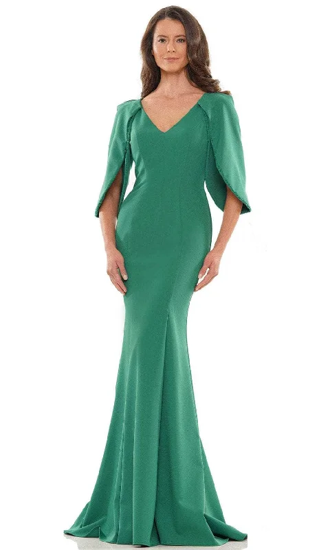 Formal Dress for Vintage Car ShowsMarsoni by Colors MV1159 - Deep V-Neck Formal Gown