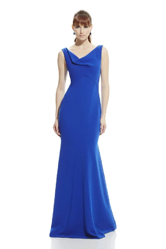 Formal Dress for Academic AwardsTheia - 882762SC Cowl Neck Jersey Trumpet Gown