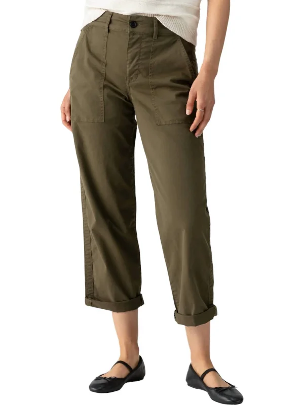 women's silk pantsCruiser Chino Pants In Burnt Olive