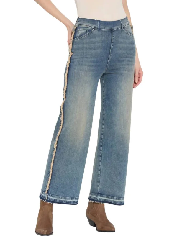 women's classic pantsEra Wide Leg Jeans In Blue