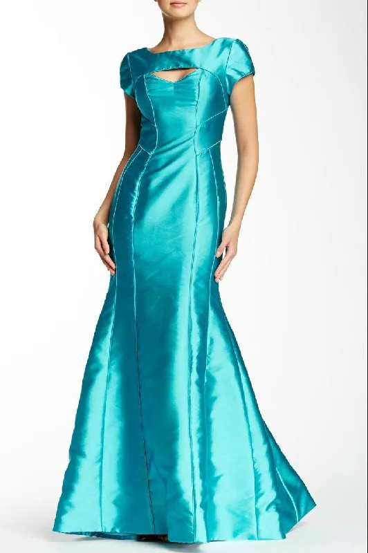 Formal Dress for Hotel GalasTheia - 881905SC Short Sleeve Front Cutout Long Gown