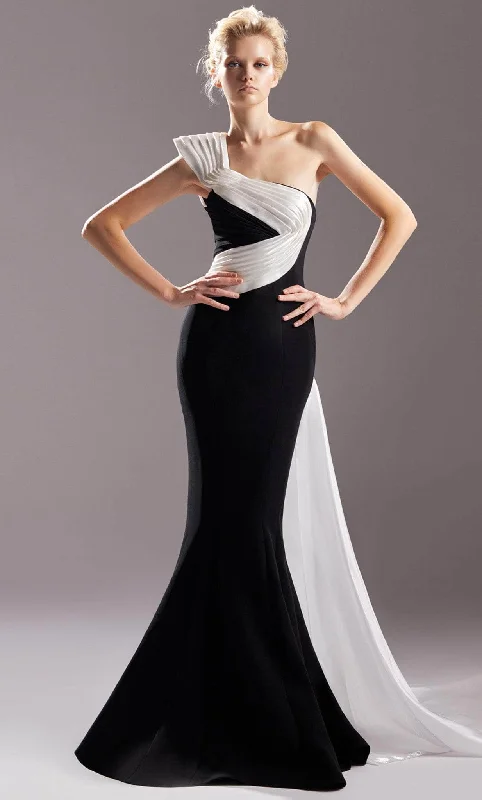 Formal Dress for Humanitarian AwardsMNM COUTURE G1502 - Colorblock Gown