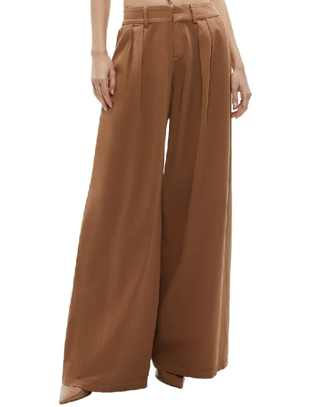 women's low-slung pantsalice + olivia Garbo Low-Rise Baggy Pleated Trouser