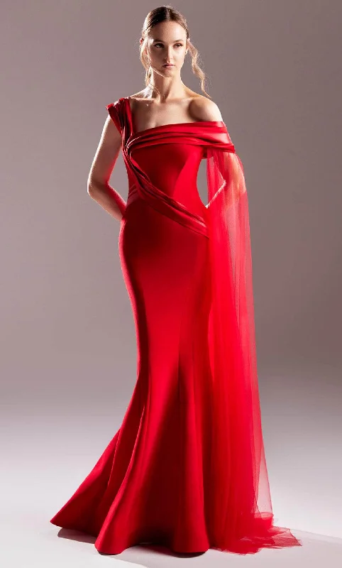 Formal Dress for Sports AwardsMNM COUTURE G1505 - Asymmetrical Gown