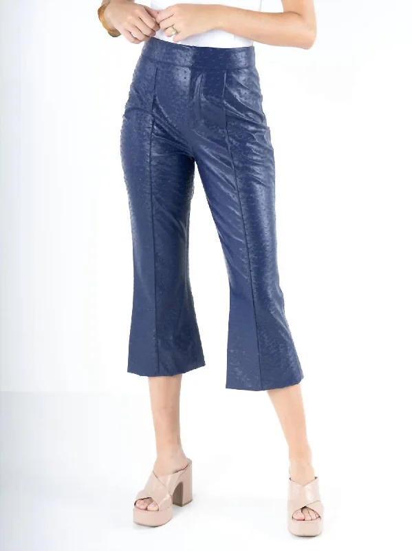 women's high-slung pantsSaylor Pants In Navy Ostrich Leather