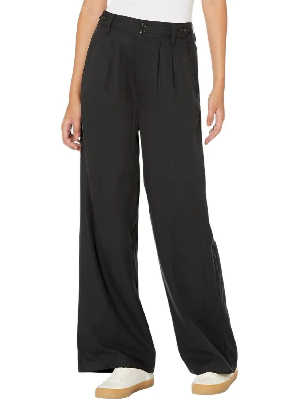 women's bootcut pantsHarlow Wide Leg Pants In Black