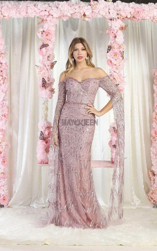 Formal Dress for Hotel GalasMay Queen RQ8008 - Off Shoulder Gown