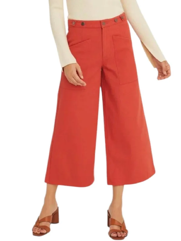 women's party pantsWide Leg Pants In Brick