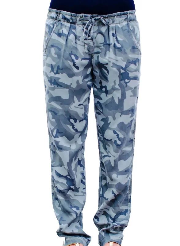 women's short pantsLiza Drawstring Pants In Camo