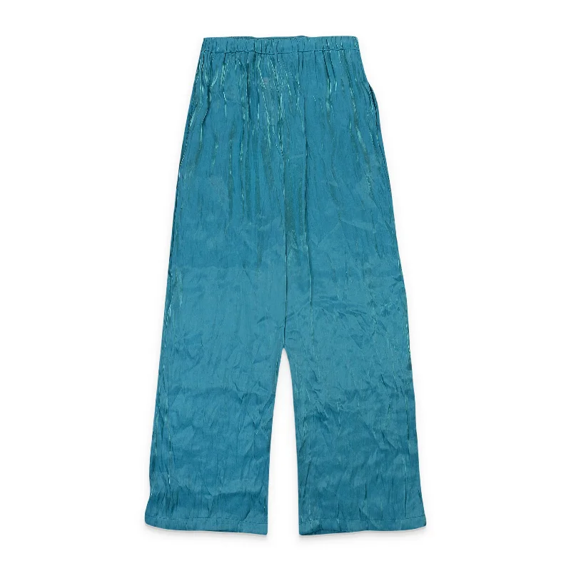 women's hot pantsCALLIPYGIAN IRIDESCENT PULL ON BLUE WOMEN'S STRAIGHT PANTS