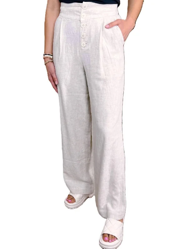 women's wedding pantsWomen's Julius Pants In Linen White