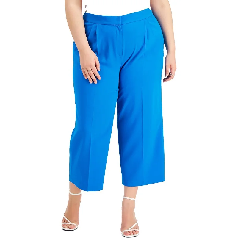 women's velvet pantsPlus Womens Textured Office Suit Pants