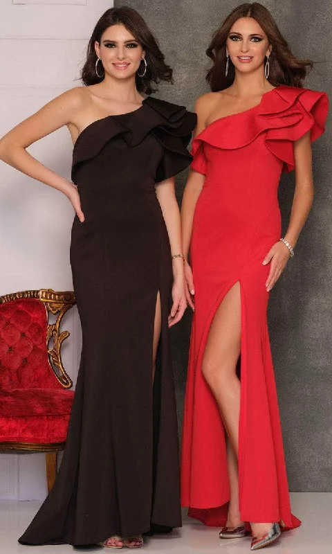 Formal Dress for Bar MitzvahsDave & Johnny - High Slit Gown A8568