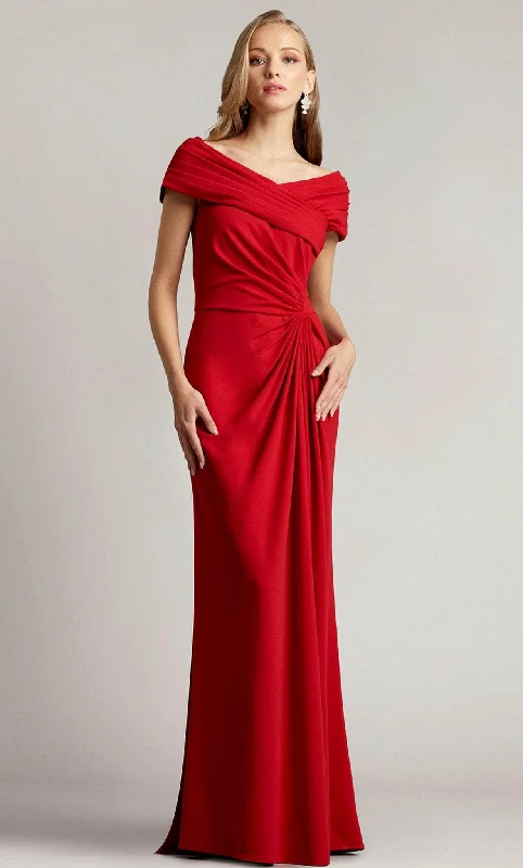 Formal Dress for Grammy AwardsTadashi Shoji BOS22098L - Pleated Gown