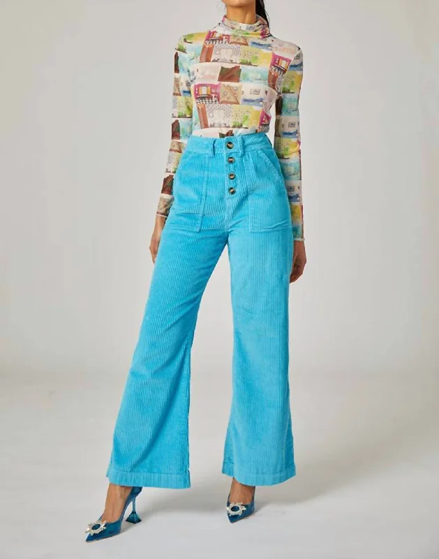 women's tall pantsMike Pant In Cyan