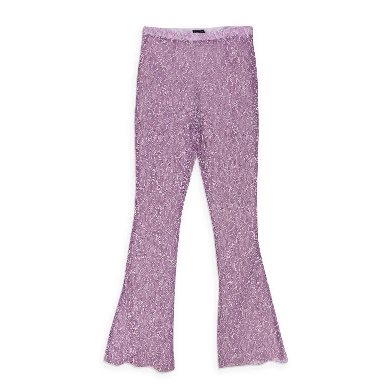 women's maternity pantsCALLIPYGIAN LACE PURPLE PANTS