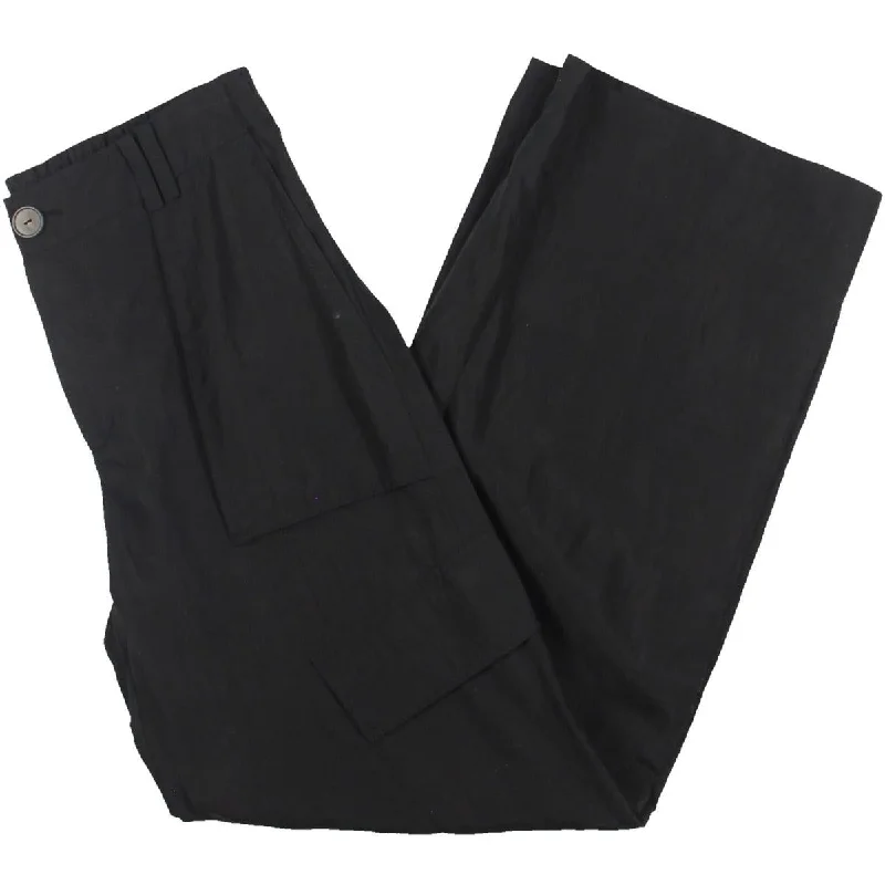 women's short pantsWomens Tencel Wide Leg Cargo Pants