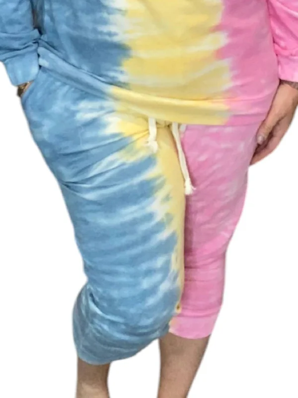 women's cotton pantsTie Dye Jogger In Multi Color