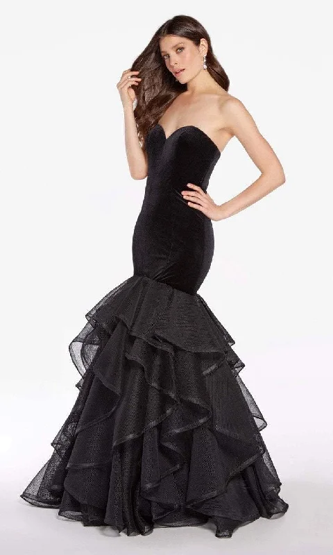 Formal Dress Alterations Near MeAlyce Paris - Strapless Mid-open Back Ruffled Gown 60228SC