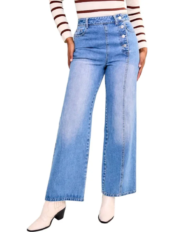 women's chiffon pantsLatest And Greatest High Waisted Pants In Medium Wash