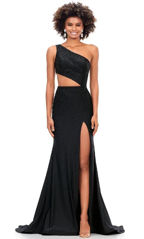 Formal Dress for New Year's EveAshley Lauren 11337 - One Shoulder Gown