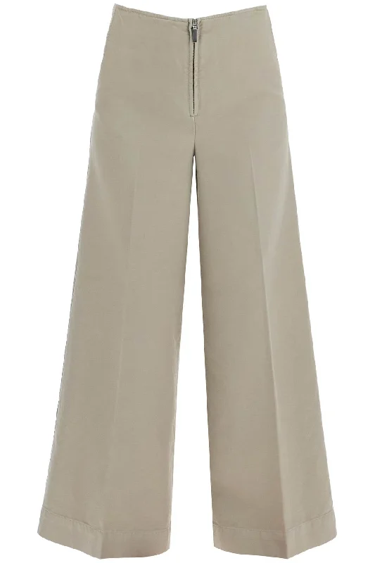 women's elegant pantsToteme Women's Zip-Front Wide Trousers