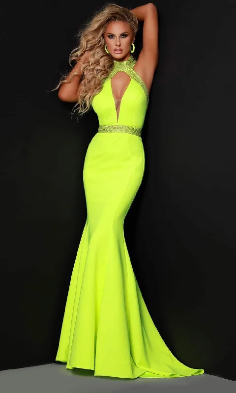 Formal Dress for International EventsJohnathan Kayne - 2405 Keyhole Halter Neck Fitted Gown