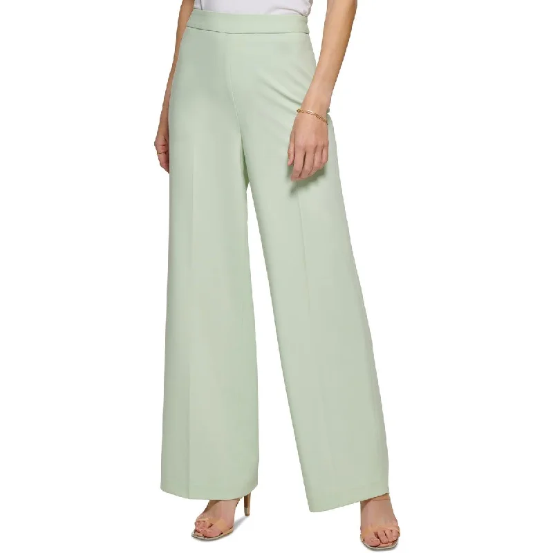 women's retro pantsWomens Pull On Stretch Wide Leg Pants