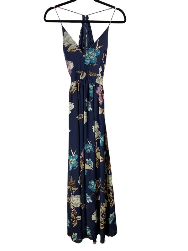 eco-friendly party dressesDress Party Long By Windsor In Floral Print, Size: S