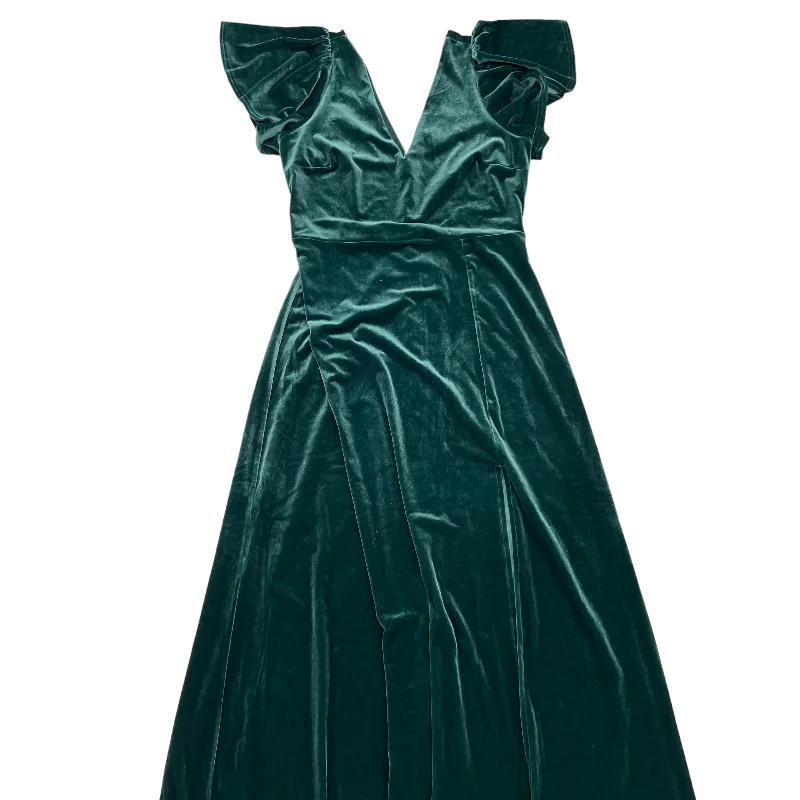 holiday party dressesGREEN DRESS PARTY LONG by CLOTHES MENTOR Size:M