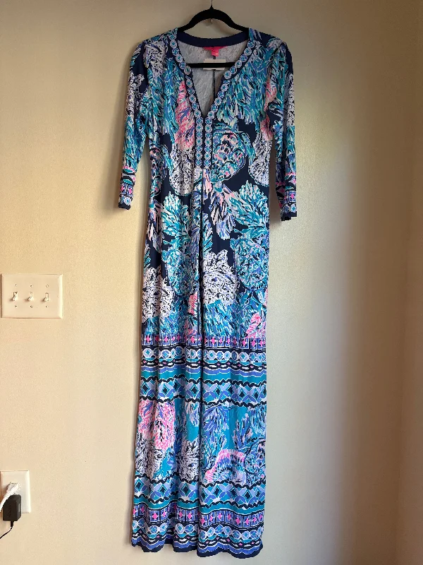 comfortable party dressesDress Party Long By Lilly Pulitzer In Multi-colored, Size: S