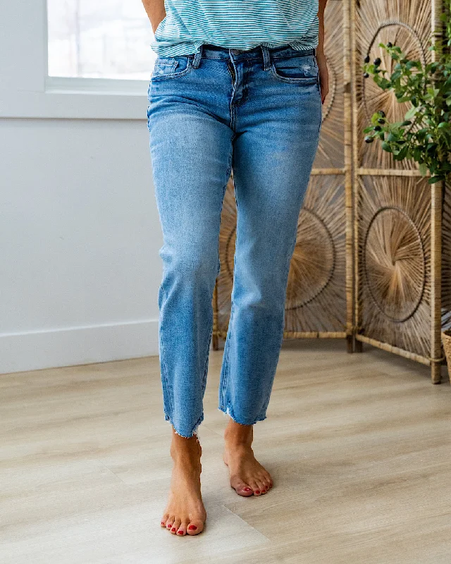 women's denim jeans for a trendy vibeLovervet Always Wonder Non Distressed Straight Crop Jeans