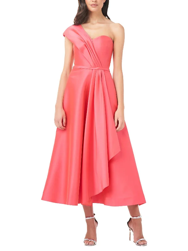 spring party dressesWomens One Shoulder Long Cocktail and Party Dress