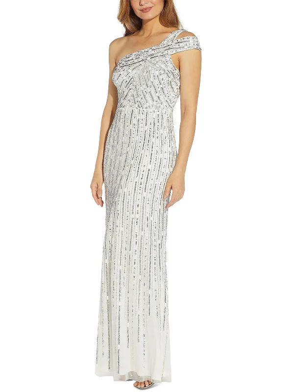 eco-friendly party dressesWomens Beaded Long Evening Dress