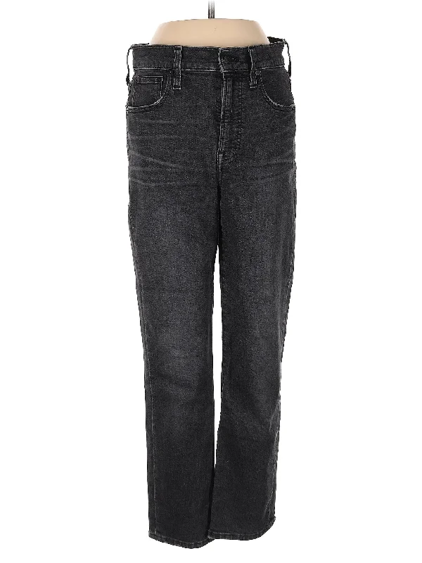 women's denim jeans for special occasionsMid-Rise Straight-leg Jeans in Dark Wash